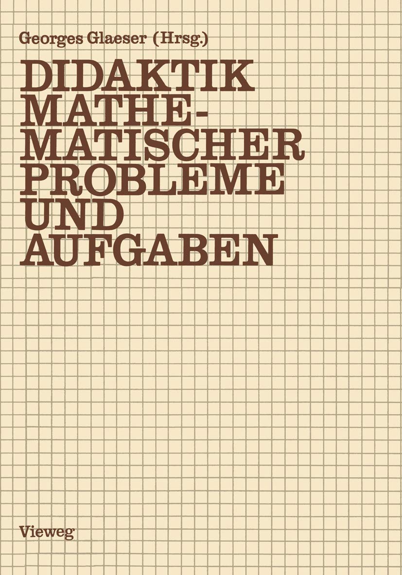 Didaktik mathematischer Probleme und Aufgaben Education & Training
