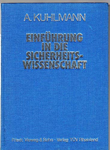 Product Image: Einführung in die Sicherheitswissenschaft