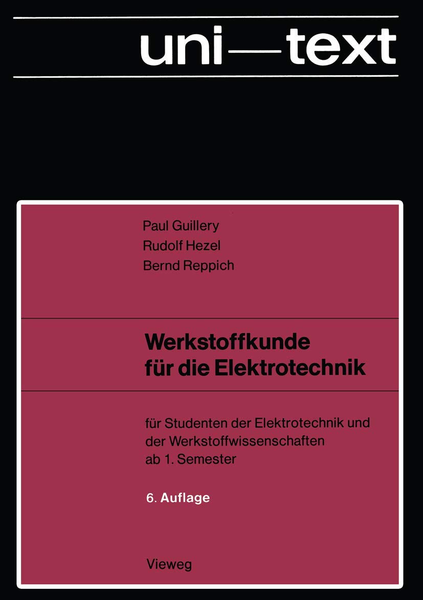 Werkstoffkunde für die Elektrotechnik Computer Science