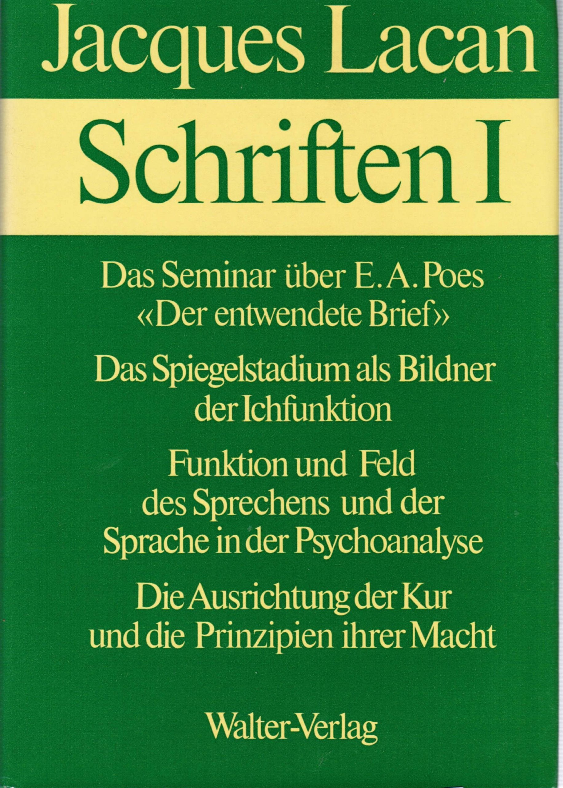Product Image: Jacques Lacan Schriften I