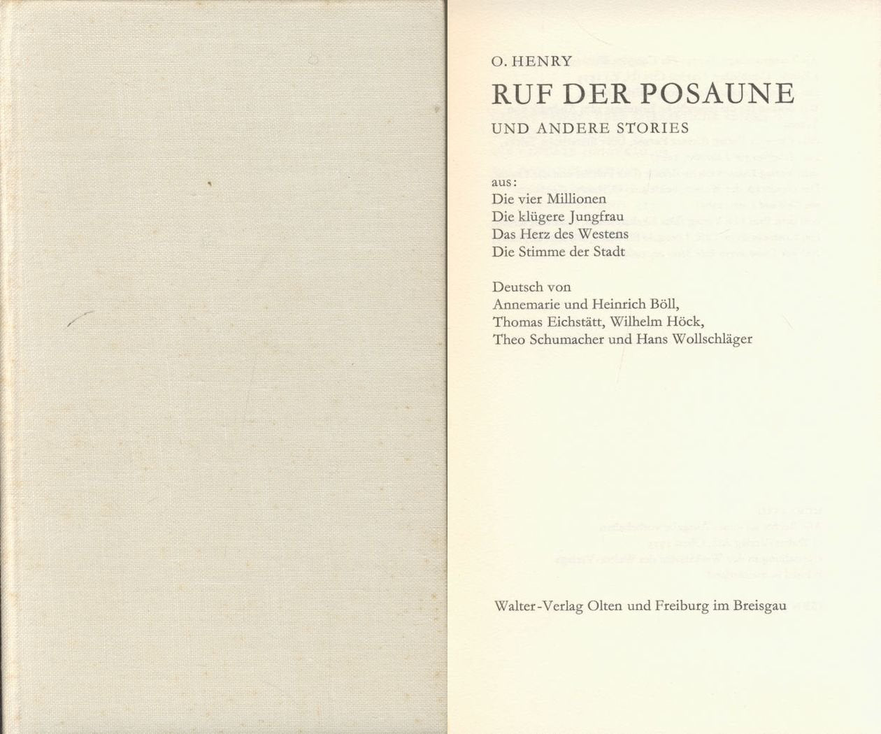 Ruf der Posaune und andere Stories. ( Gesammelte Stories, 1.) Books