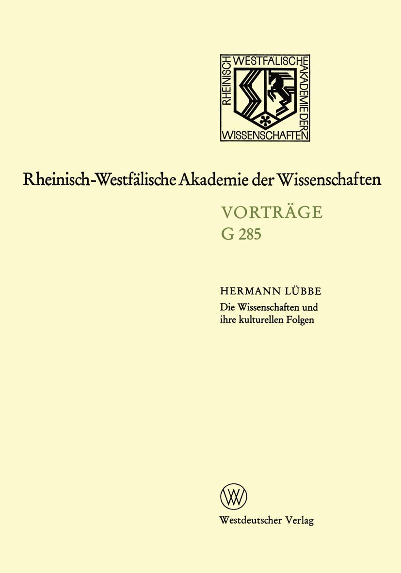 Die Wissenschaften und ihre kulturellen Folgen book
