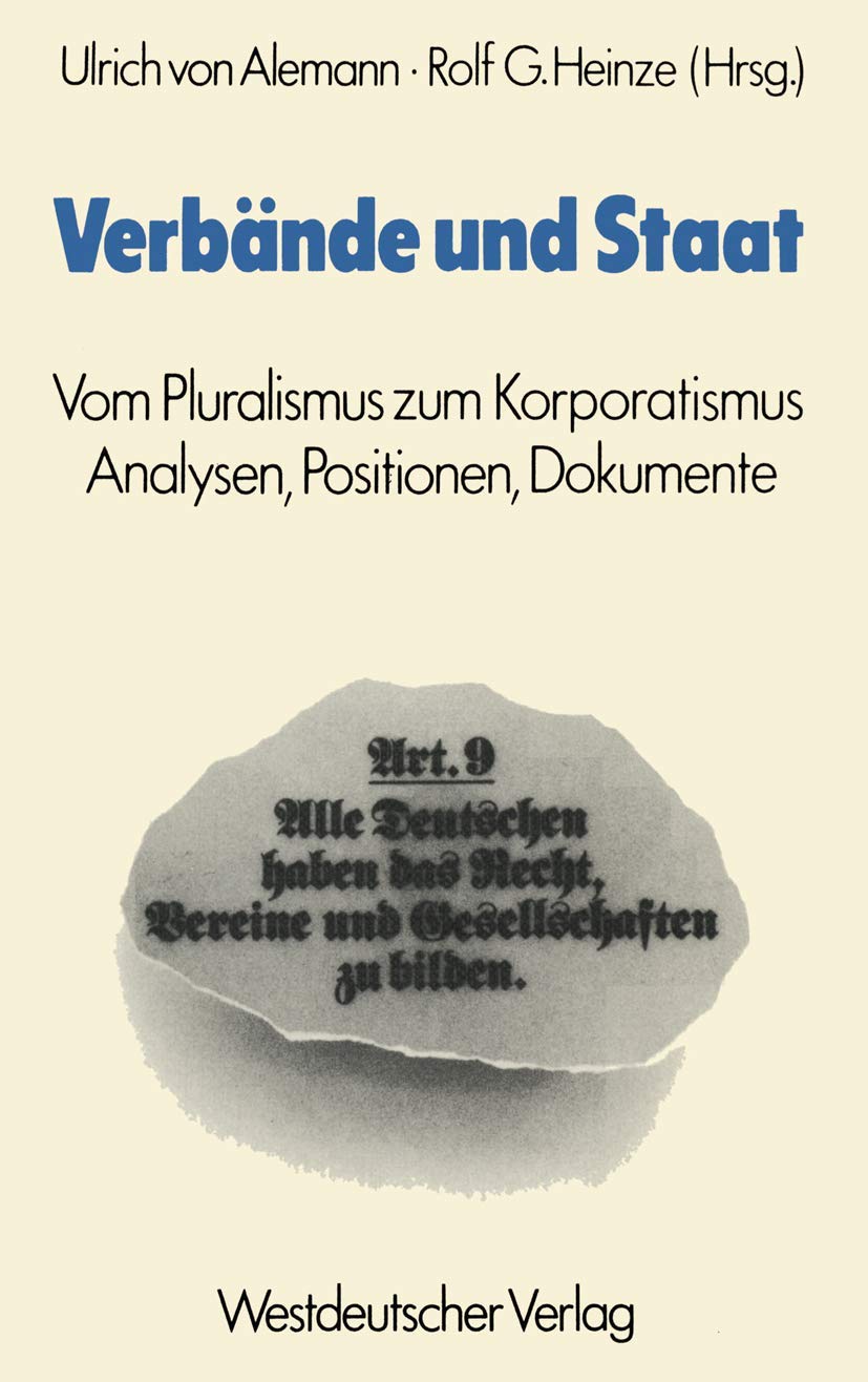 Verbände und Staat book