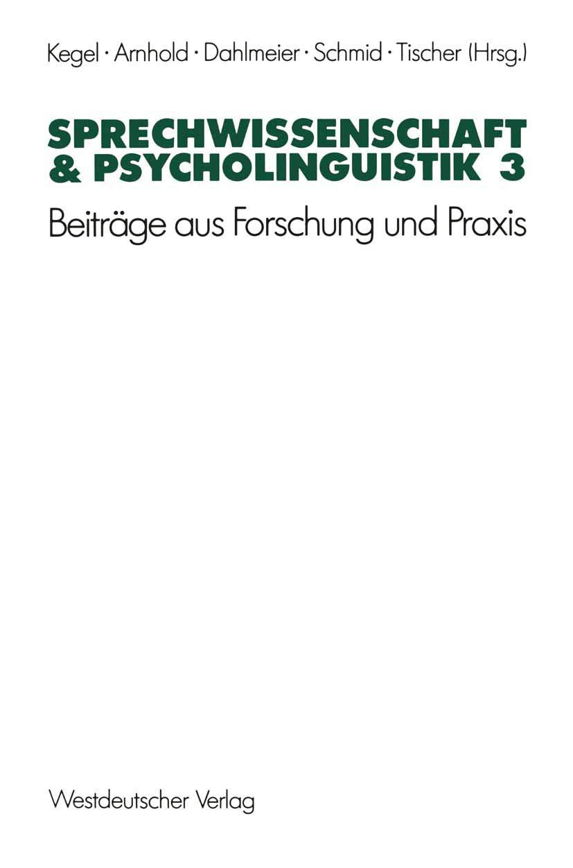 Sprechwissenschaft & Psycholinguistik 3 Law
