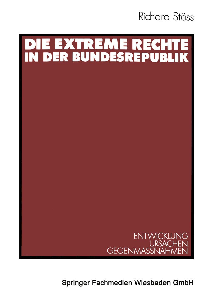 Die extreme Rechte in der Bundesrepublik Law