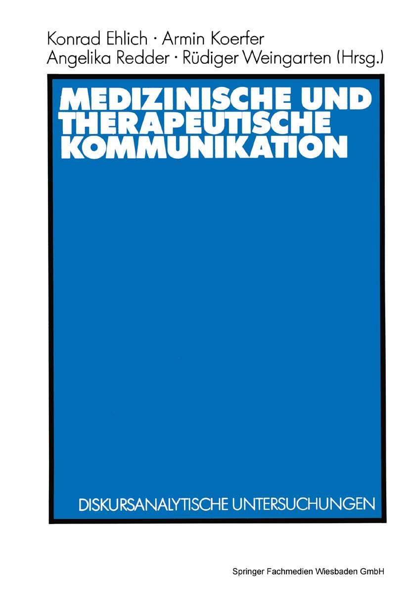 Medizinische und therapeutische Kommunikation book