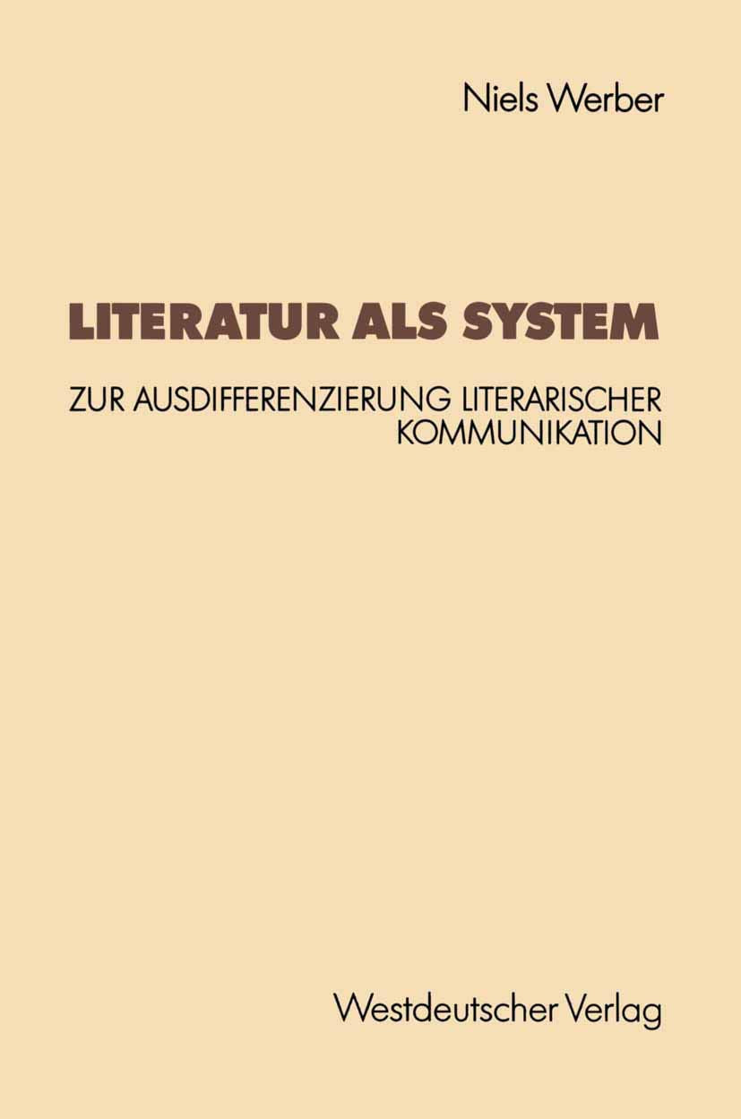 Literatur als System Books