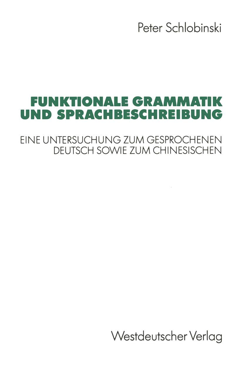 Funktionale Grammatik und Sprachbeschreibung Law