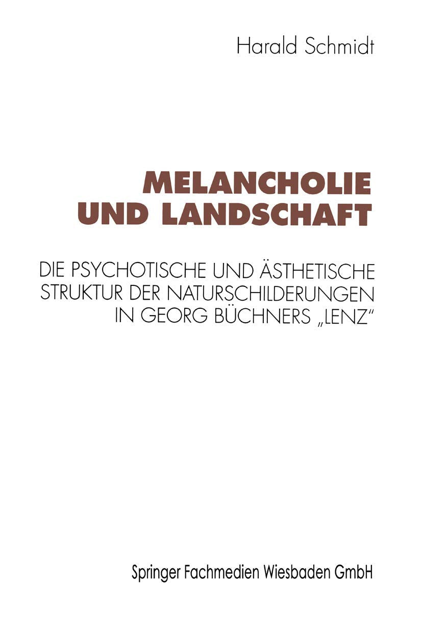 Melancholie und Landschaft Law Books