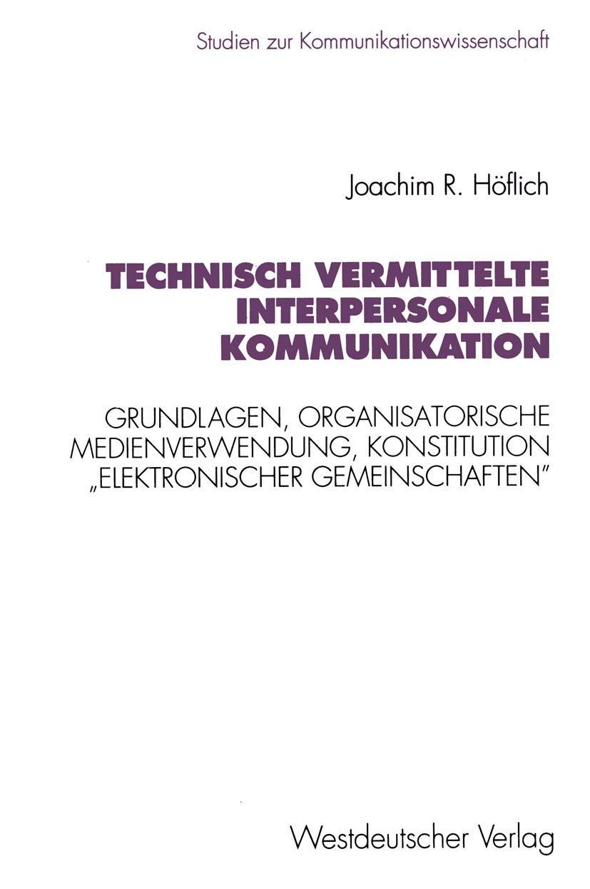 Technisch vermittelte interpersonale Kommunikation Law