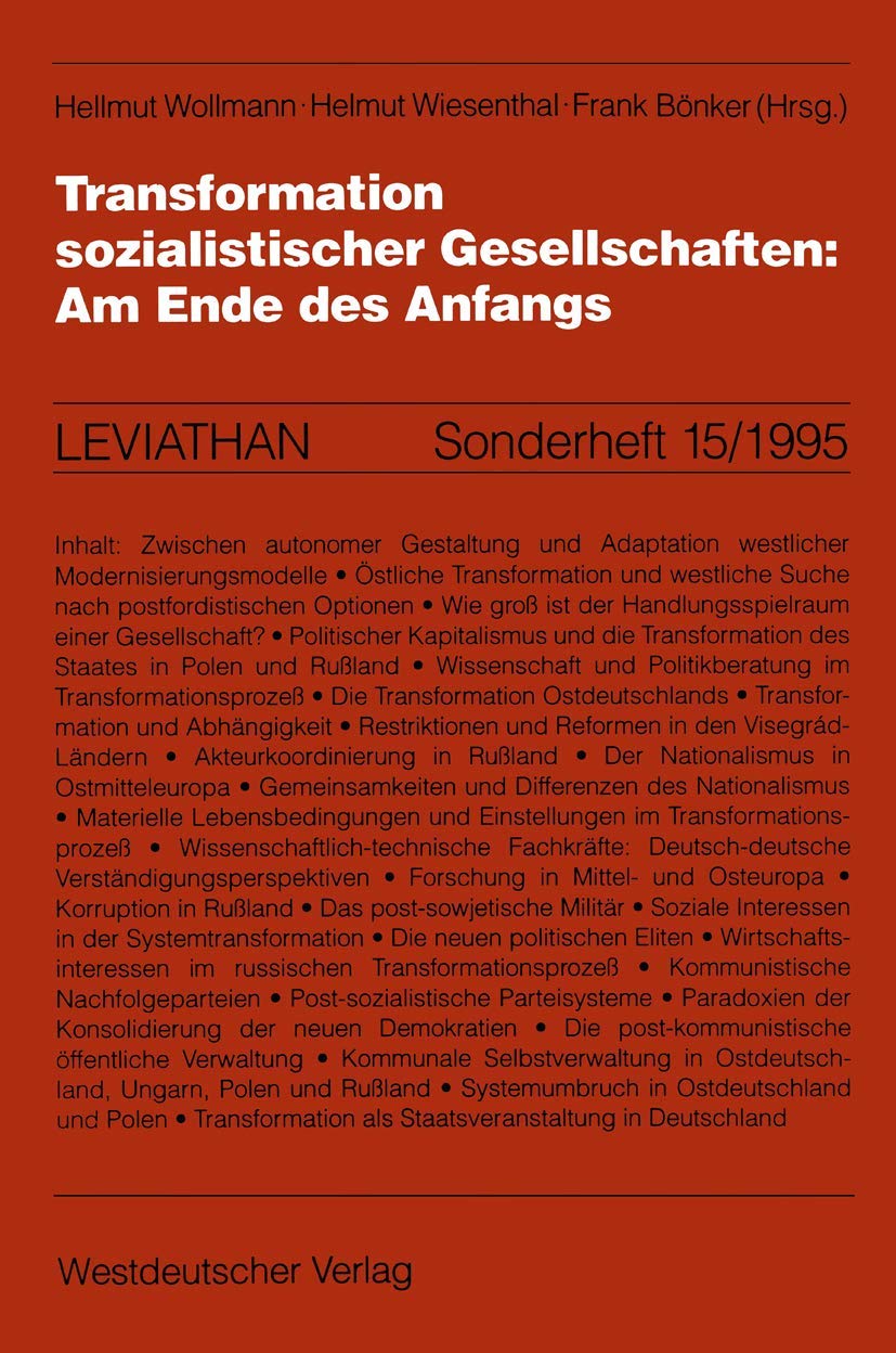 Transformation sozialistischer Gesellschaften: Am Ende des Anfangs Law