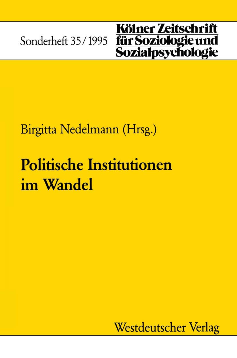 Politische Institutionen im Wandel Law