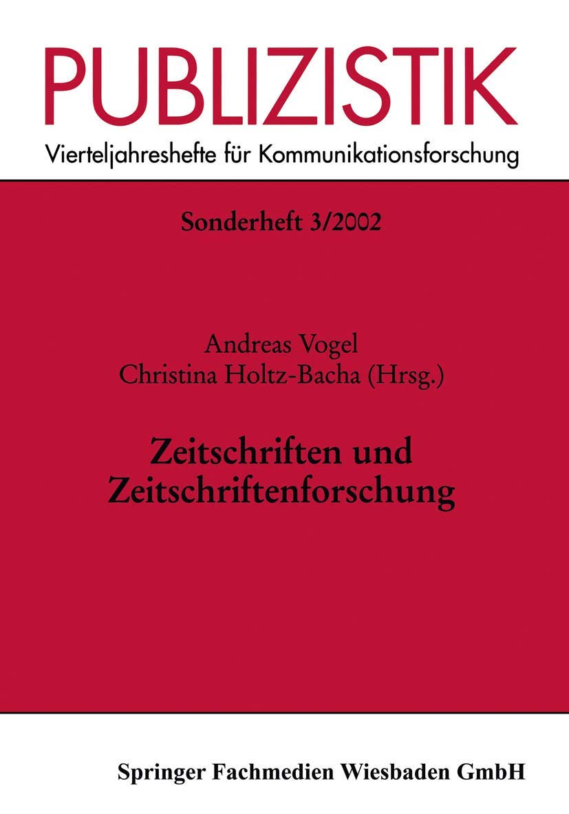 Publizistik, Zeitschriften und Zeitschriftenforschung (Publizistik Sonderhefte, 3, Band 3) Law