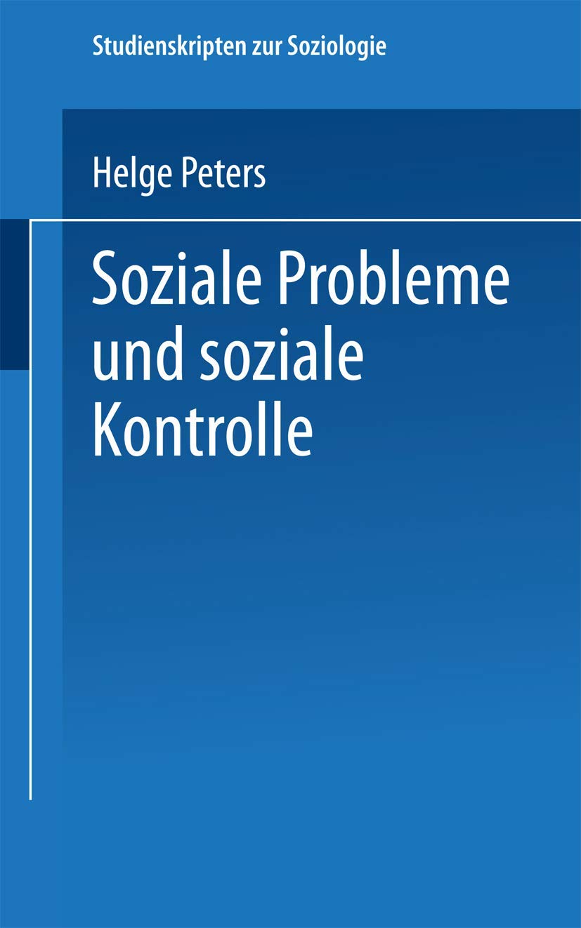 Soziale Probleme und soziale Kontrolle Law