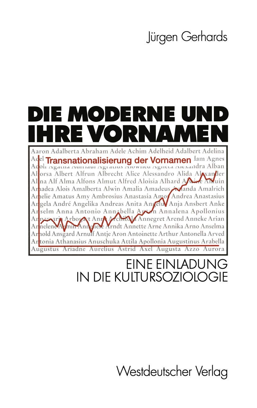 Die Moderne und ihre Vornamen. book