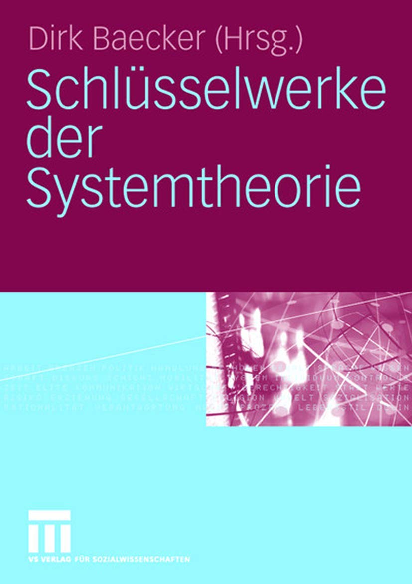 Product Image: Schlüsselwerke der Systemtheorie