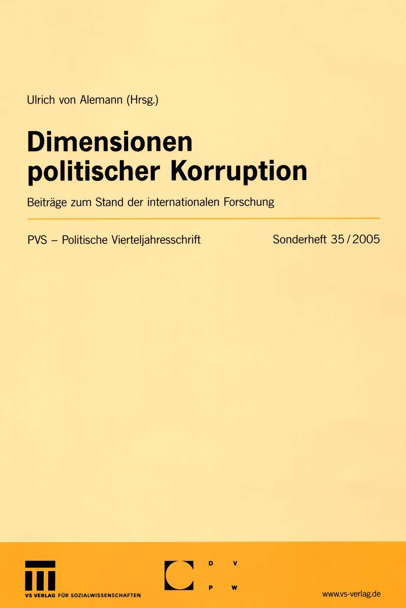 Dimensionen politischer Korruption Law