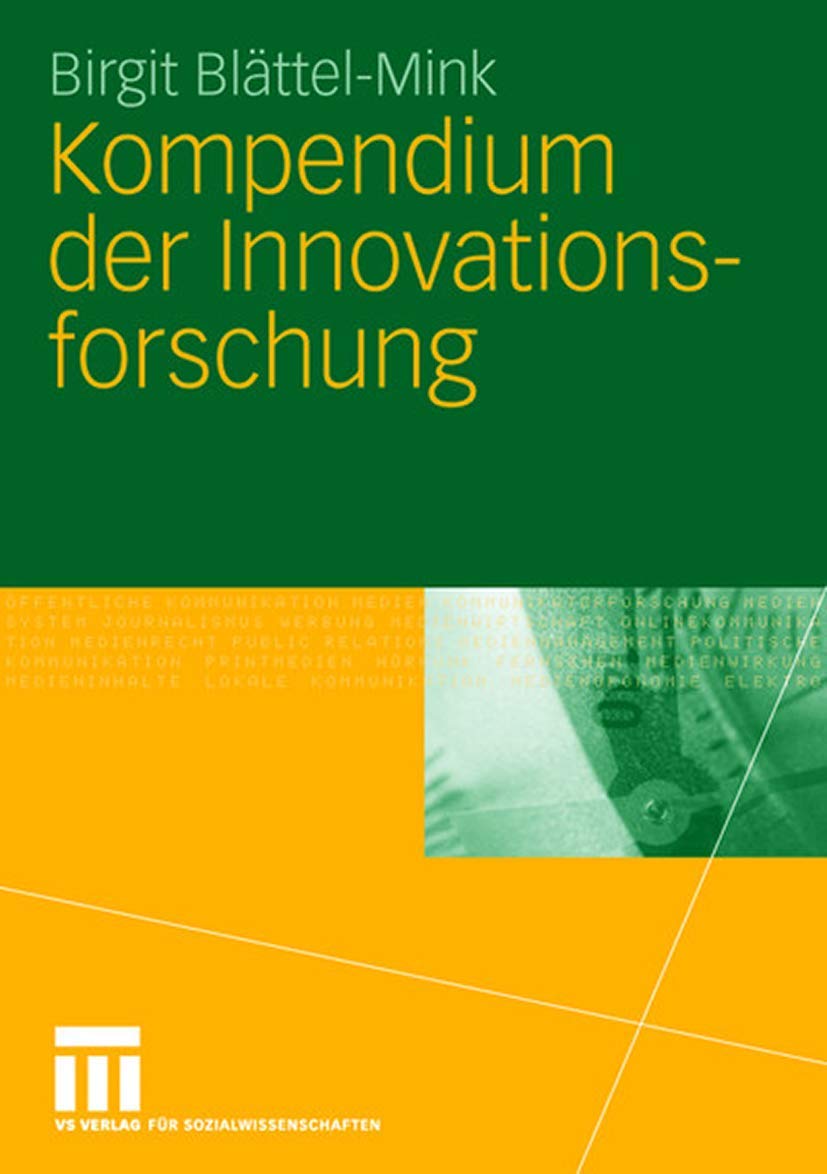Kompendium der Innovationsforschung Law Books