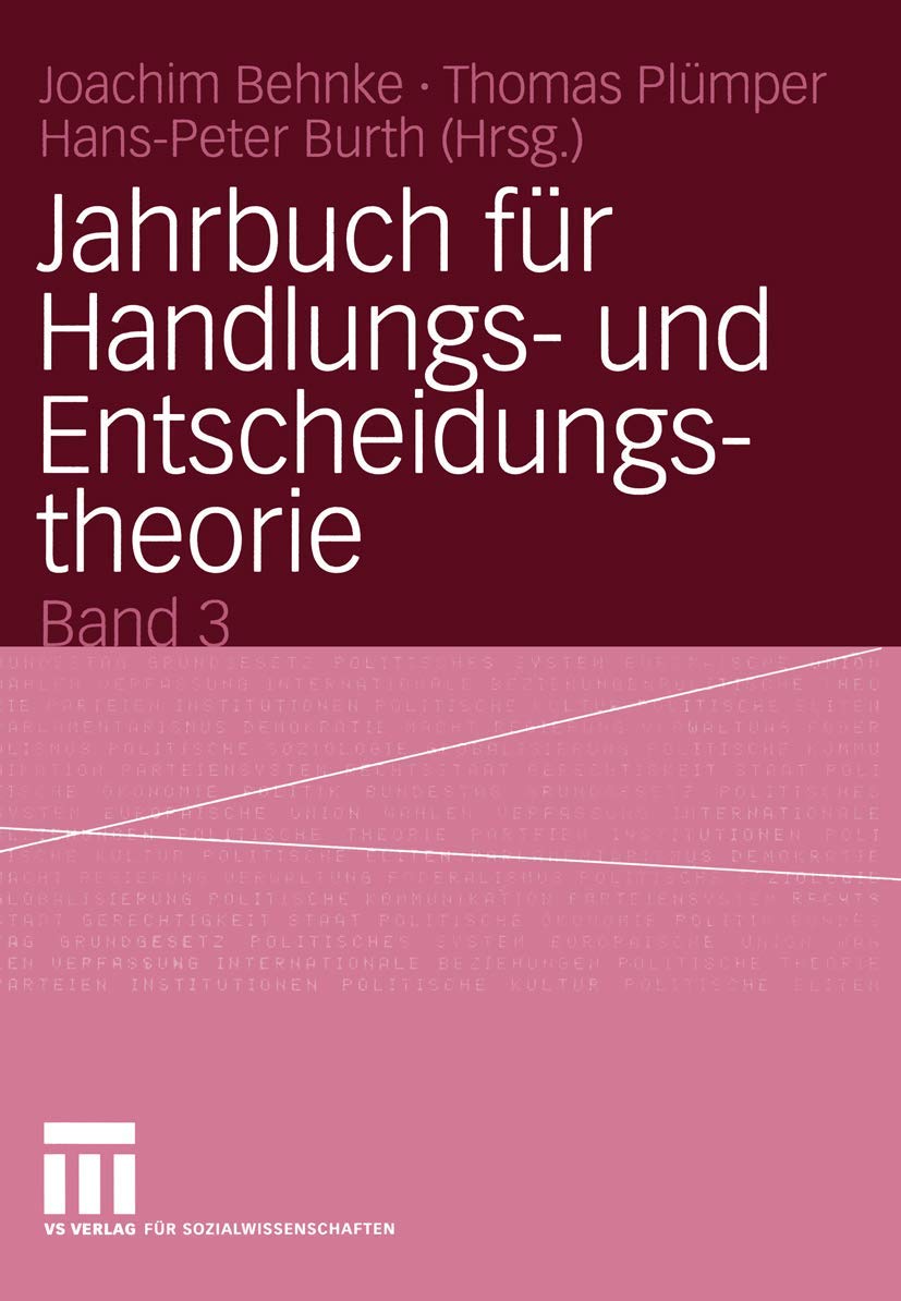 Jahrbuch für Handlungs- und Entscheidungstheorie book
