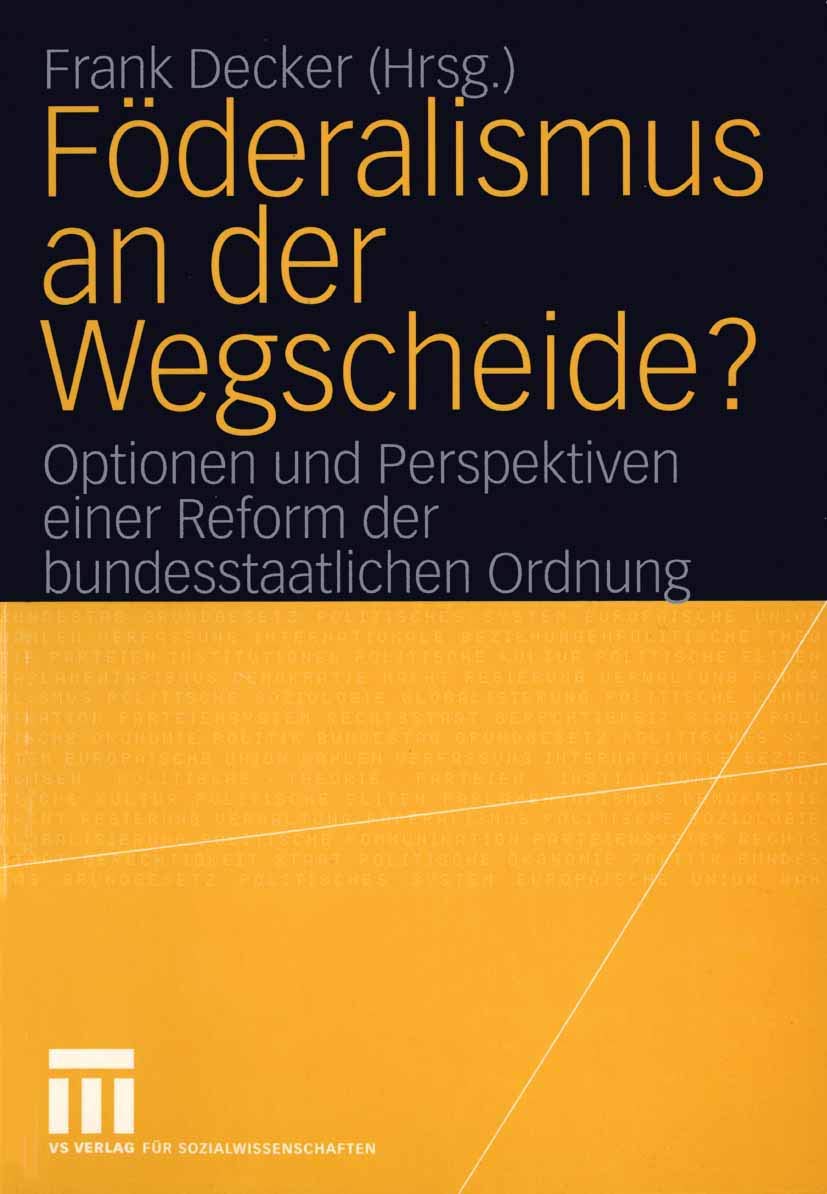 Product Image: Föderalismus an der Wegscheide?