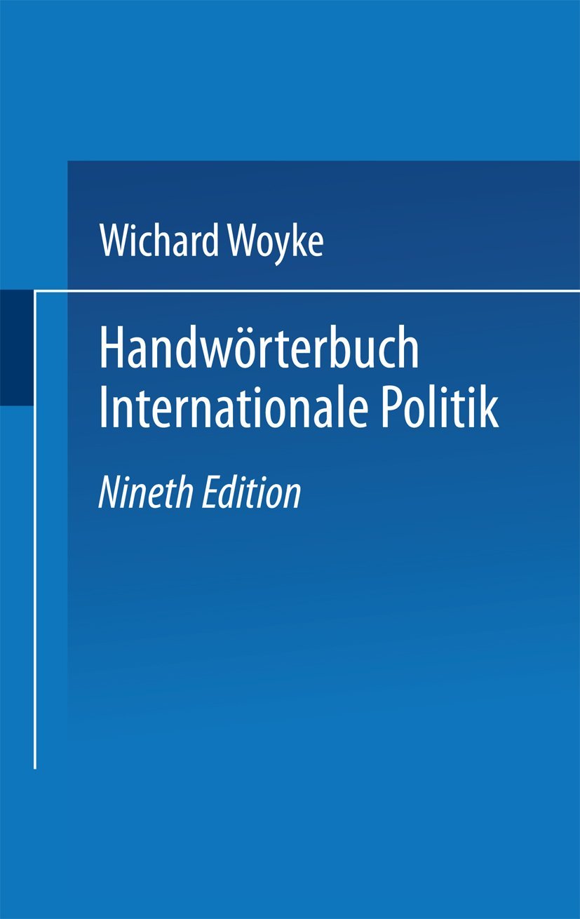 Handwörterbuch Internationale Politik (German Edition) Law