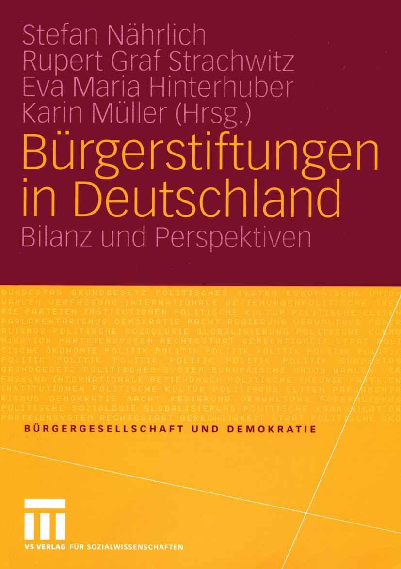 Bürgerstiftungen in Deutschland Law