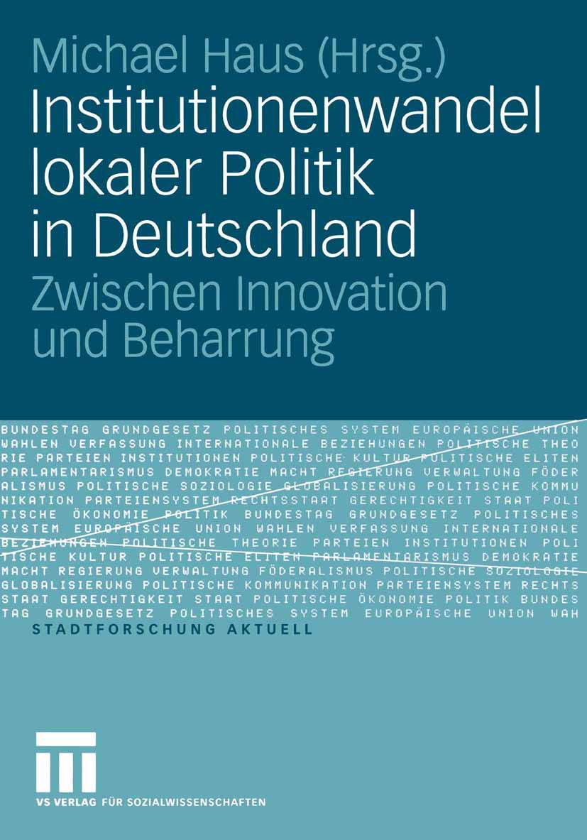 Institutionenwandel lokaler Politik in Deutschland Law