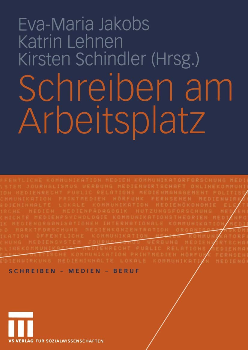 Schreiben am Arbeitsplatz (Schreiben - Medien - Beruf) Law