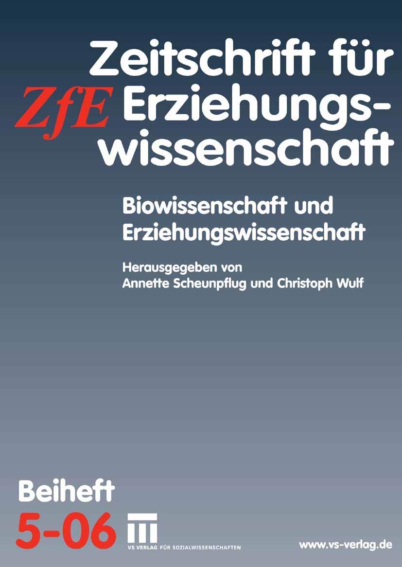 Biowissenschaft und Erziehungswissenschaft book