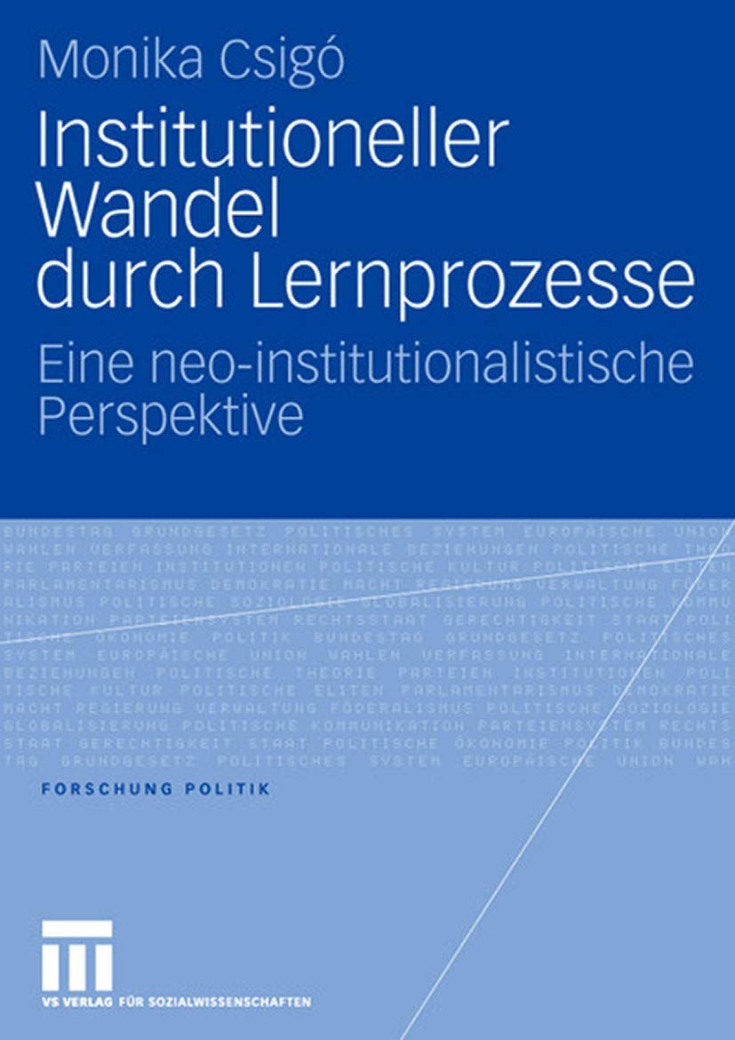 Institutioneller Wandel durch Lernprozesse Law