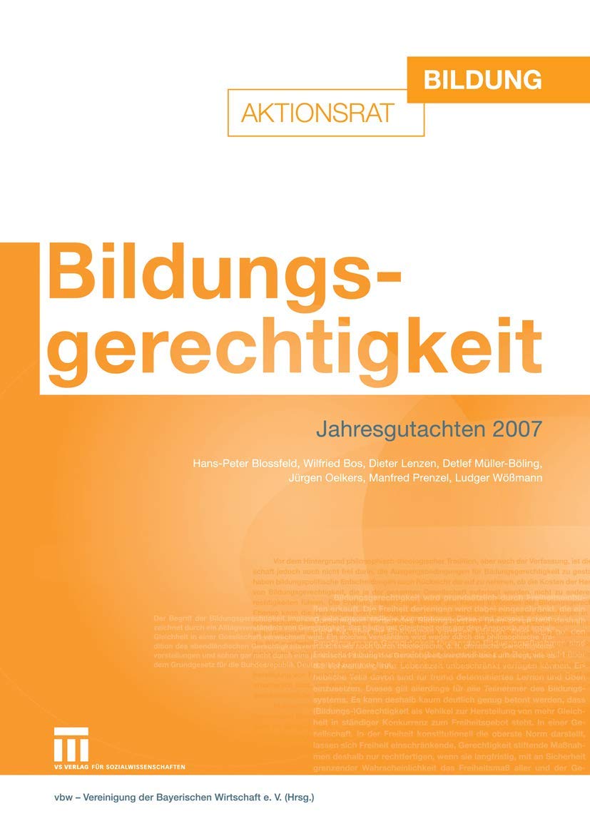 Bildungsgerechtigkeit: Jahresgutachten 2007 Natural Sciences