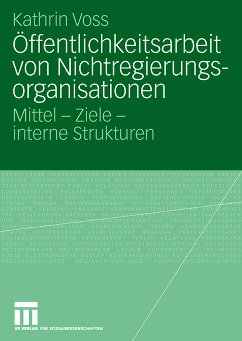 Öffentlichkeitsarbeit von Nichtregierungsorganisationen book