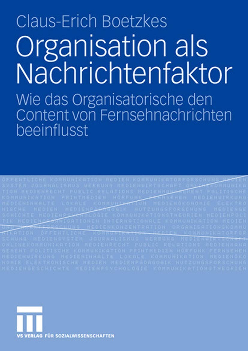 Organisation als Nachrichtenfaktor Law