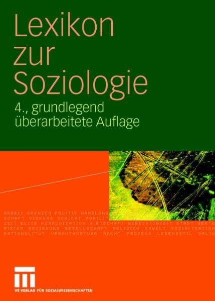 Lexikon zur Soziologie Social Sciences