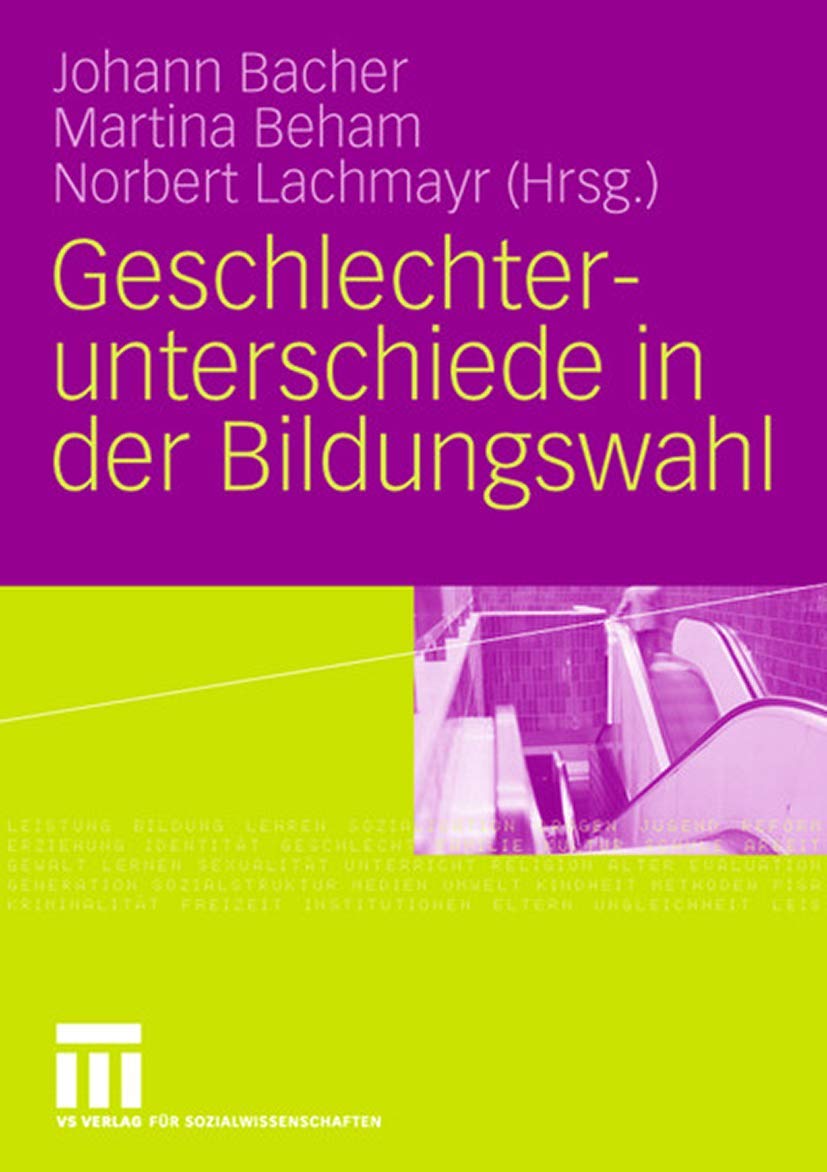 Geschlechterunterschiede In Der Bildungswahl (German Edition) Law