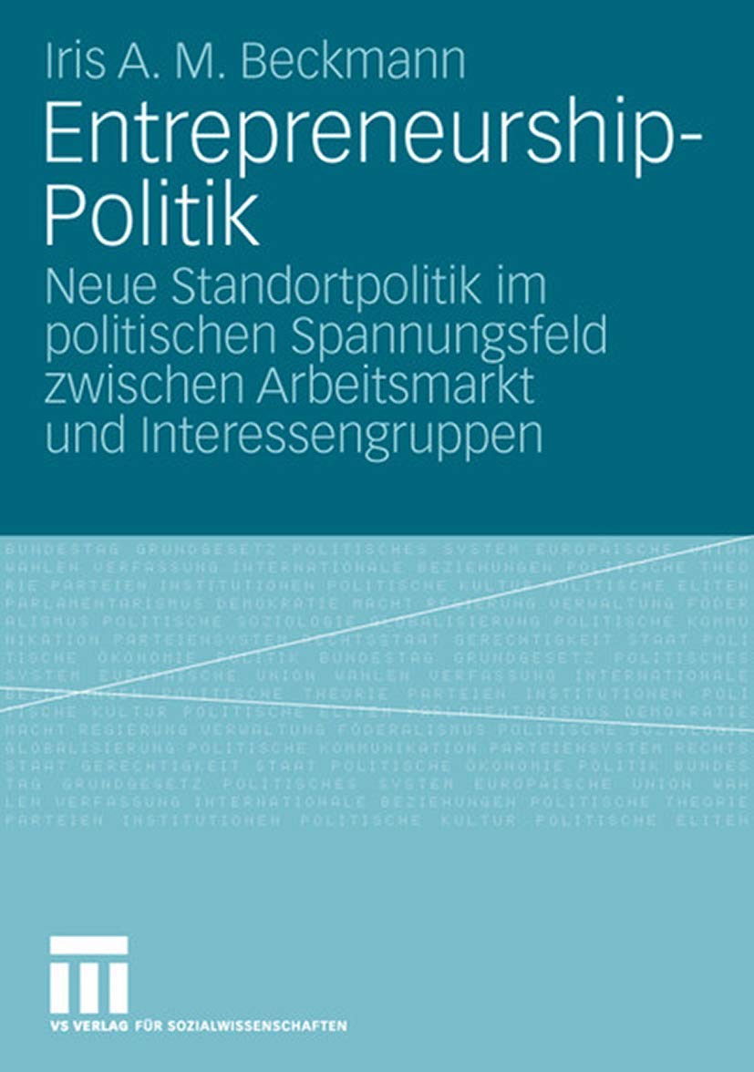 Product Image: Entrepreneurship-Politik