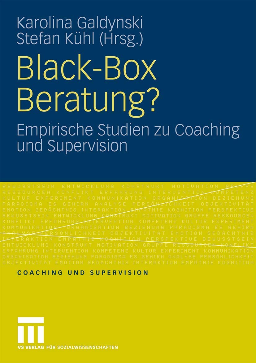 Black-Box Beratung?: Empirische Studien zu Coaching und Supervision (German Edition) Law