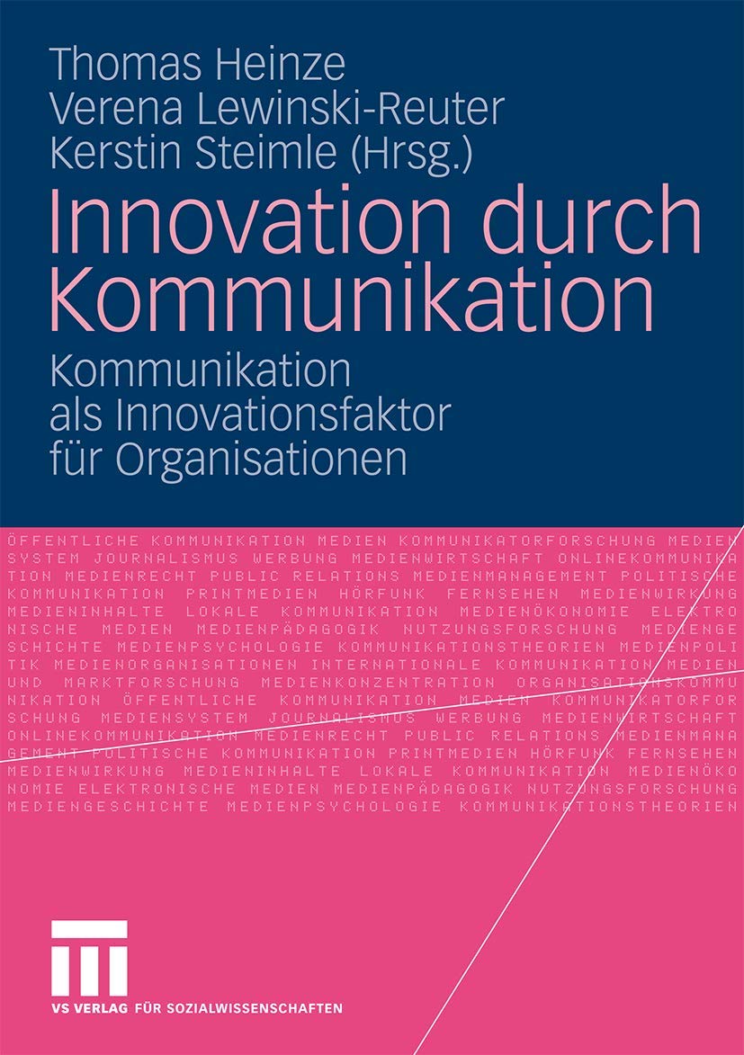 Innovation durch Kommunikation Law Books