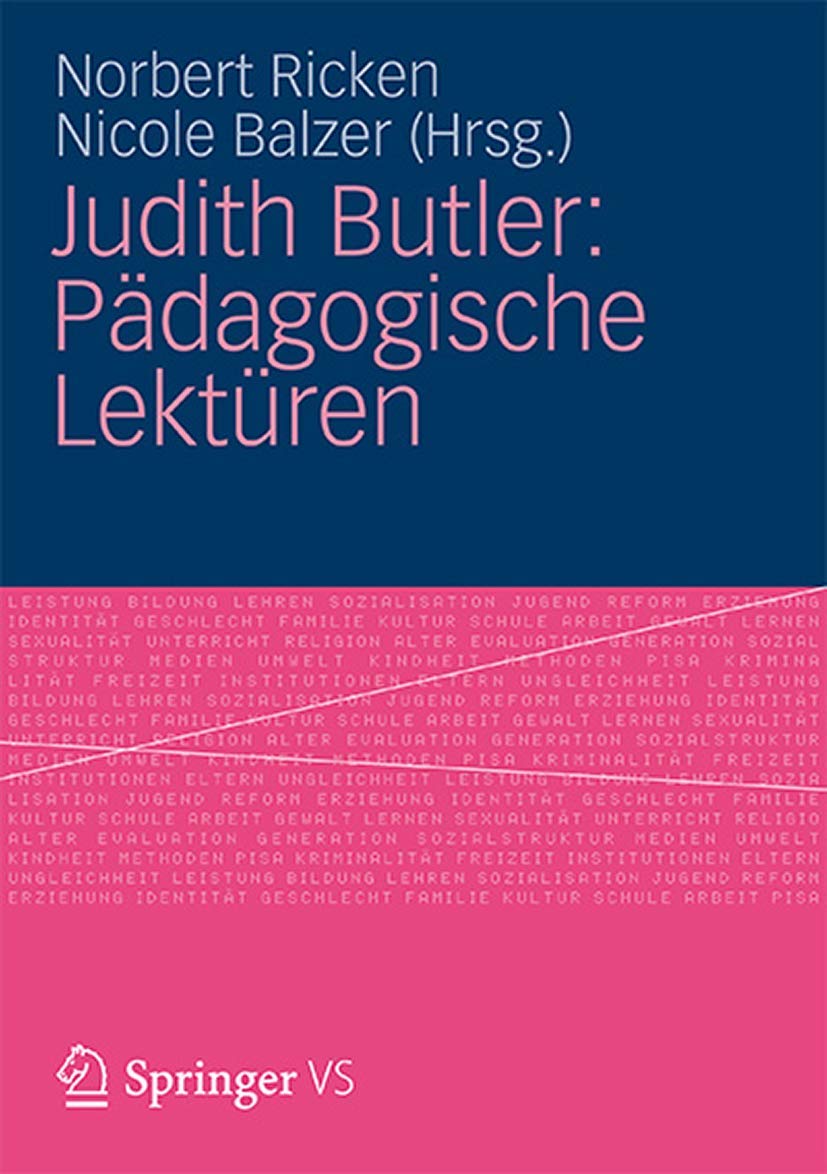 Judith Butler: Pädagogische Lektüren (German Edition) Philosophy