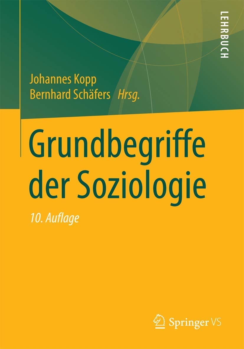 Grundbegriffe Der Soziologie (German Edition) Law
