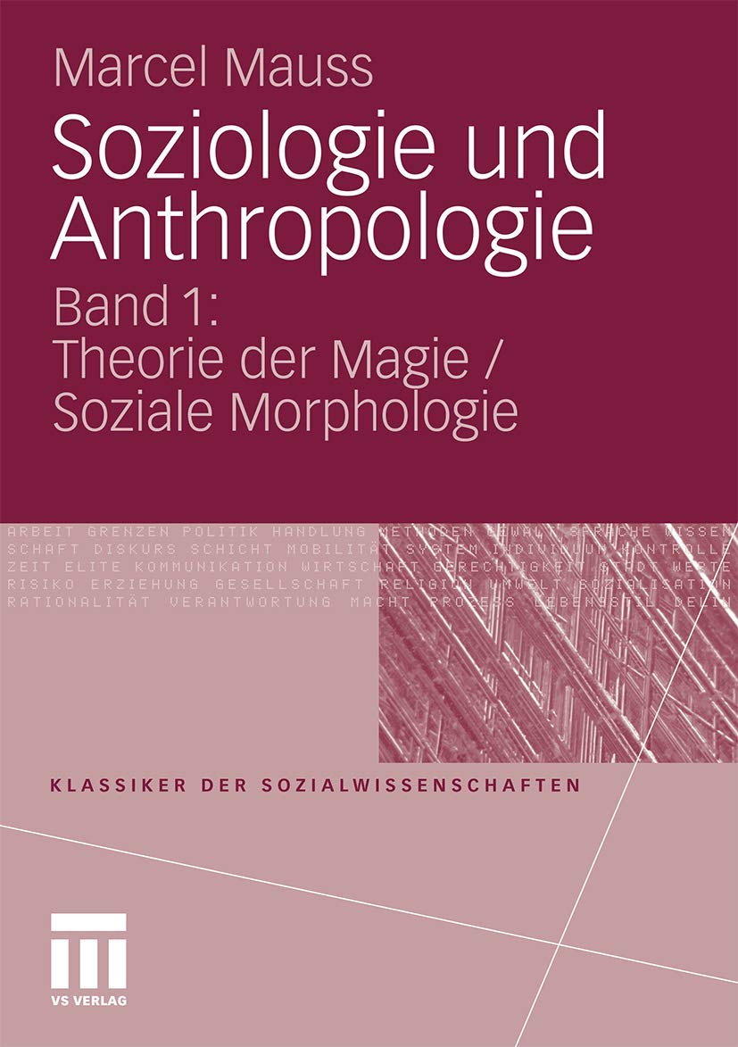Soziologie und Anthropologie book