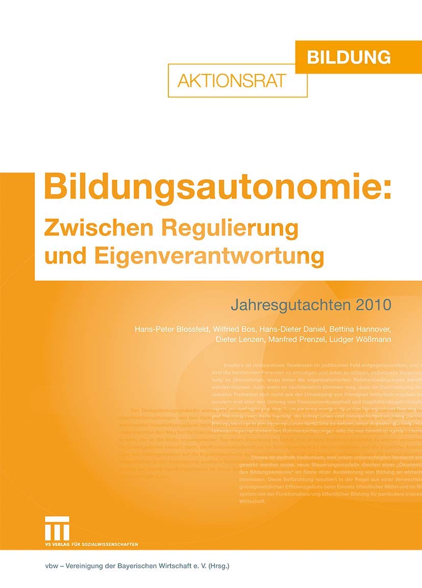 Bildungsautonomie: Zwischen Regulierung und Eigenverantwortung Learning & Reference