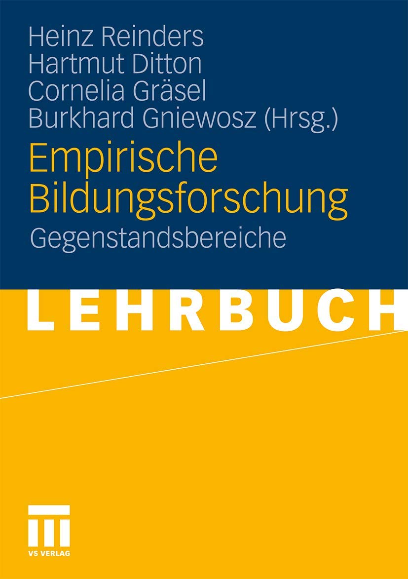 Empirische Bildungsforschung: Gegenstandsbereiche (German Edition) Learning & Reference