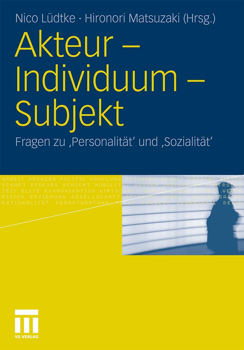 Akteur - Individuum - Subjekt book