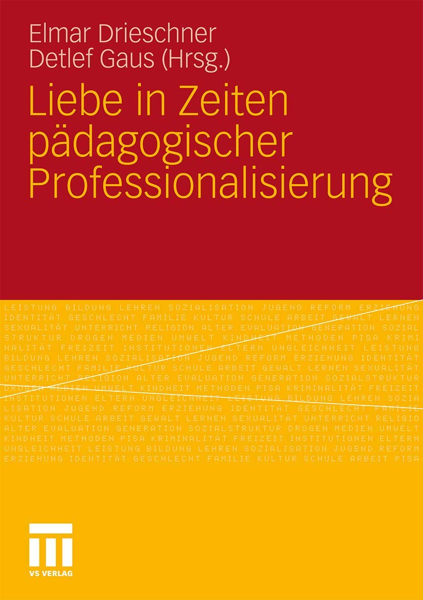 Liebe in Zeiten pädagogischer Professionalisierung book