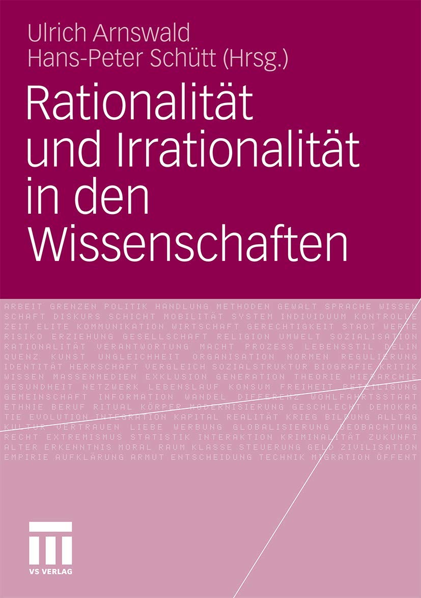 Rationalität und Irrationalität in den Wissenschaften Law