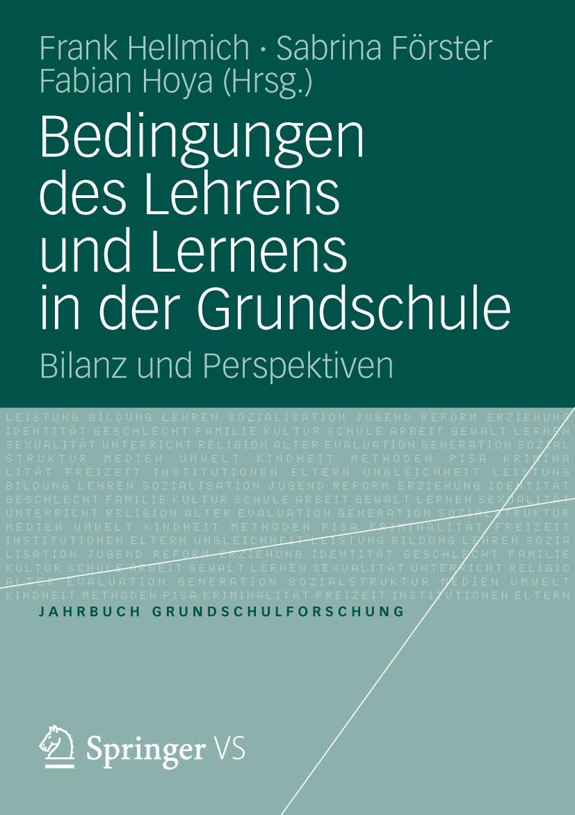 Bedingungen des Lehrens und Lernens in der Grundschule Law