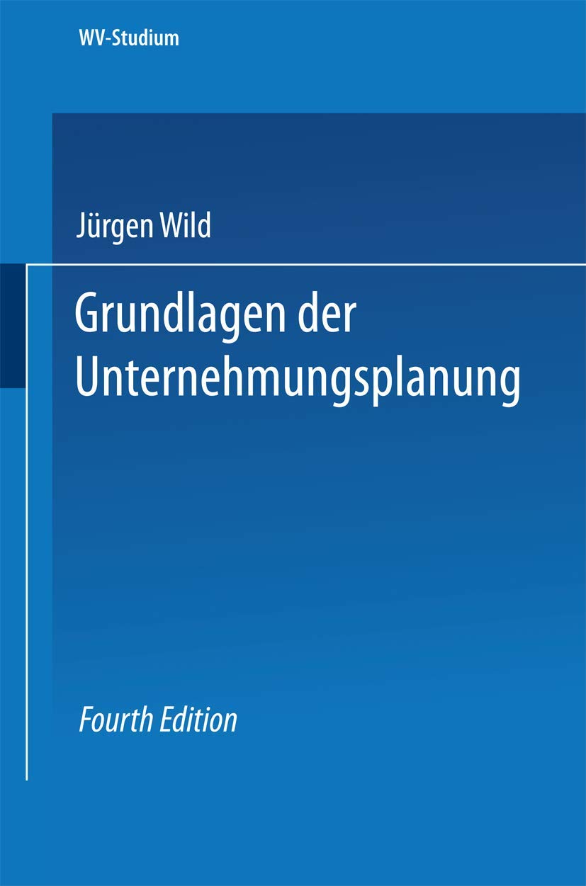 Grundlagen der Unternehmungsplanung Law
