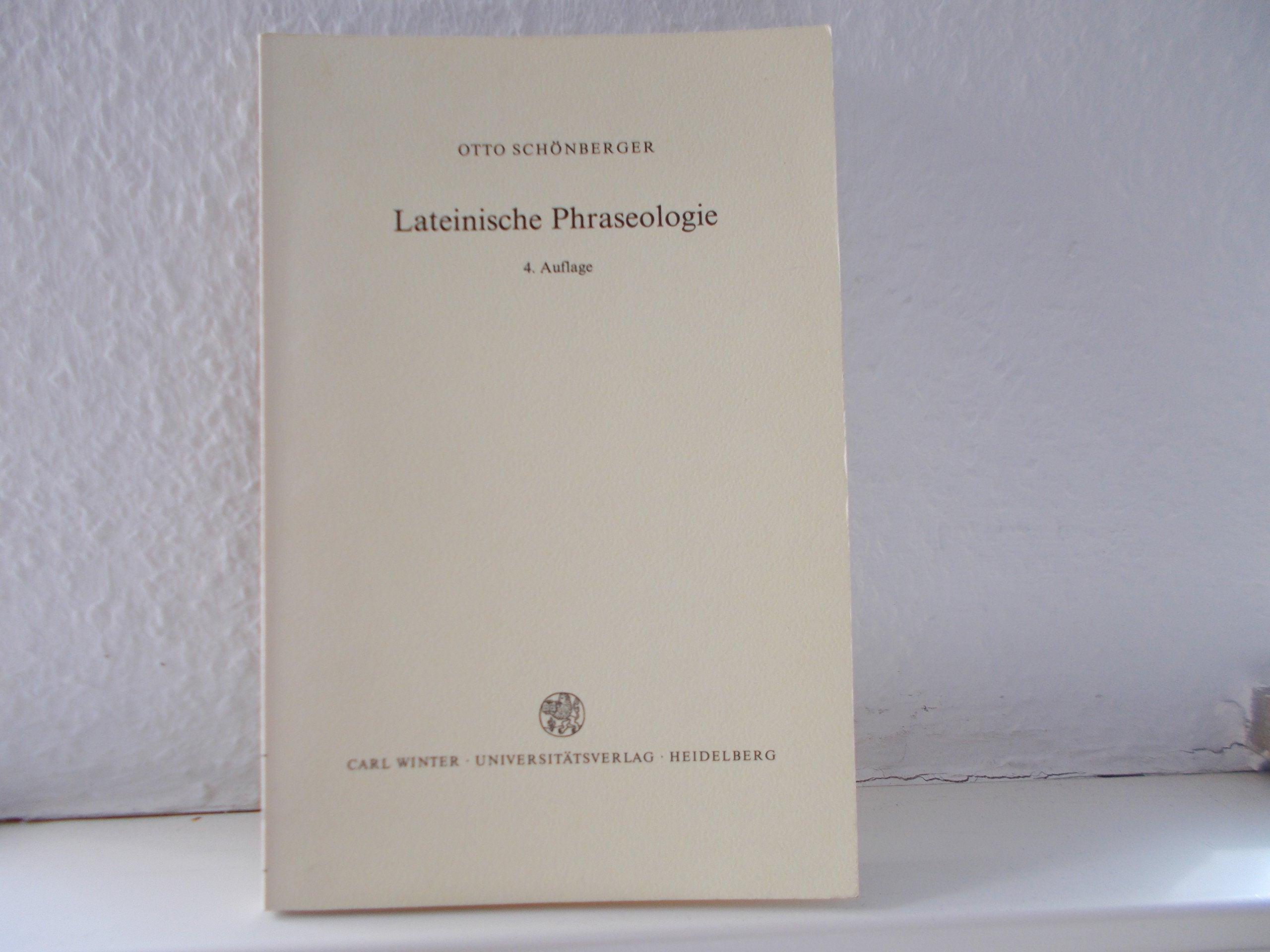 Lateinische Phraseologie Professional & Reference Books