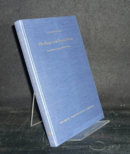 Die Essays von Francis Bacon. Literarische Form und moralistische Aussage Books